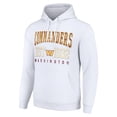 thumbnail image 2 of Unisex Starter White Washington Commanders Throwback Logo Pullover Hoodie, 2 of 3