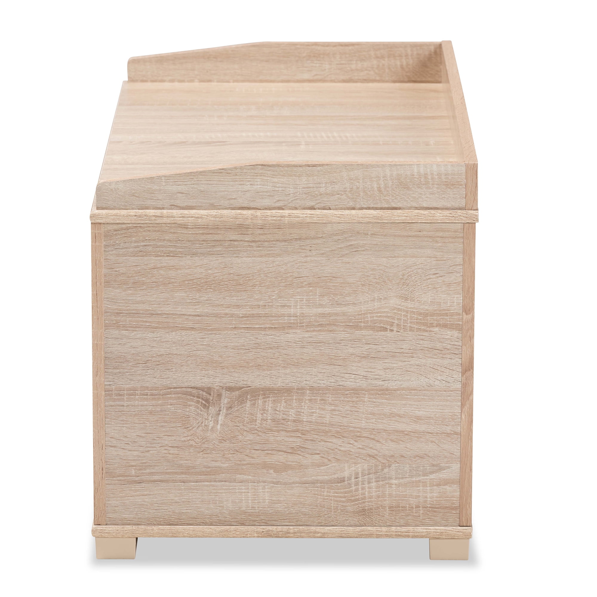 Baxton Studio Mariam Modern and Contemporary Oak Finished Wood Cat Litter Box Cover House