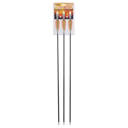 CenterPoint AY3PKA 3 Fiberglass youth arrows with green and yellow fletching