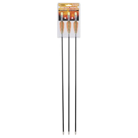 Arrow T27 Light - CenterPoint AY3PKA 3 Fiberglass youth arrows with green and yellow fletching