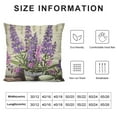 thumbnail image 5 of Nawypu  Throw Pillow Covers Purple Flower Floral Pattern with Lavenders on Vintage Colorful Provence Aroma Cushion Pillow Case Home Decor Pillowcase, 5 of 5