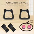 thumbnail image 2 of Wosthever 1 Juego de anillos de gimnasia para niños, hebilla de acero resistente desmontable, anillos ajustables con forma de Animal bonito, Gimnasios en casa 1M, 2 of 6