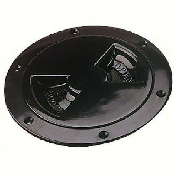 Sea-Dog Line Screw Out Deck Plates, deck plate black standard 5in each