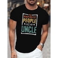 thumbnail image 1 of [Camiseta de tío, informal de verano] Camiseta informal de manga corta para hombre - "Mis personas favoritas me llaman tío" - Perfecta para el verano, camiseta deportiva de ocio, 1 of 5