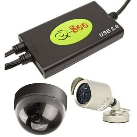 QSU2DVR42C 4 Channel USB 2.0 DVR Adapter with 2 Cameras