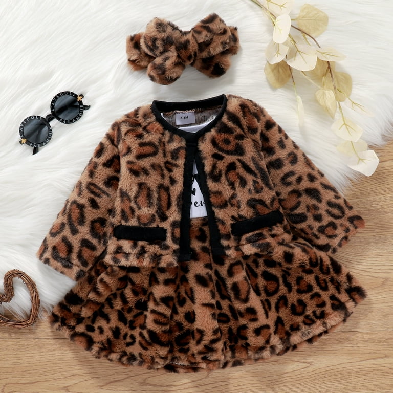 Baby leopard shop print coat