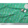 thumbnail image 3 of Soimoi Green Cotton Voile Fabric Floral Love Text Print Fabric by Yard 42 Inch Wide, 3 of 3