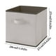 thumbnail image 3 of Fiudx Caja de Tela No Tejida, Contenedor de Almacenamiento Plegable, Organizador de Armario Transpirable, Ideal para Hogar y La Oficina, Ideal para Viajes y Camping, Como Resistente, Estilo Beige., 3 of 4