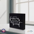 thumbnail image 3 of LifeSong Milestones 6x6 Modern Inspirational Shadow Box for Home Decorations - Together Forever Never Apart (Hearts) (Black), 3 of 11