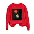 thumbnail image 6 of Frostluinai Women's Ghost Sweater Crweneck Sweatshirts Fall Holiday Pullover Top Halloween Long Sleeve Graphic Sweat Shirts, 6 of 6