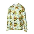 thumbnail image 2 of Kll Avocado Doing Sport Print Men'S Women’s Upf 50+ Sun Protection Outdoor Hoodie Jacket Long Sleeve Fishing Hiking Performance Shirt- Small, 2 of 8
