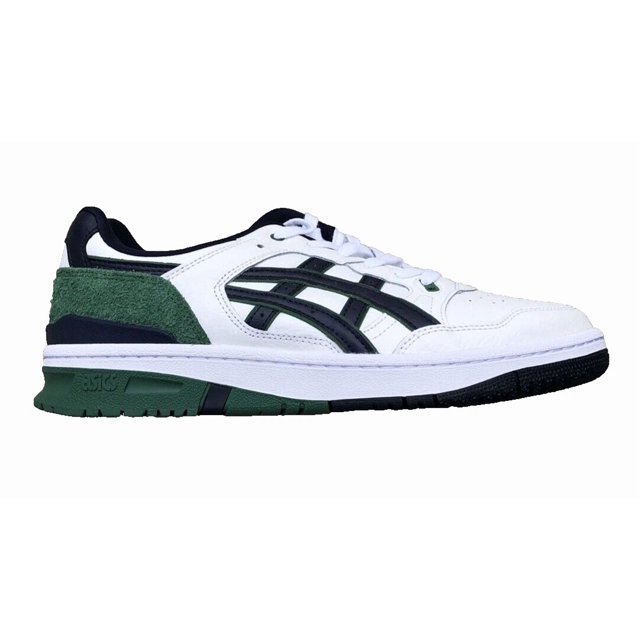Asics EX89 White Midnight Navy Green Basketball Shoes 1203A268-102 Men Sz 11 NEW
