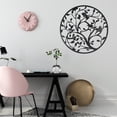 thumbnail image 1 of Placa De Pared Del árbol De La Vida, Forma Redonda, Arte De Pared De Metal Del árbol De La Vida, Colgante Hueco Decorativo De 30cm Para Sala De Estar, 1 of 7