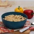 thumbnail image 6 of Mainstays - Navy Round Plastic Cereal Bowl, Interwoven Braided Etched, 38-Ounce, 6 of 6