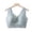 Gray, variant on Women'S Bra Wide Shoulder Strap Without Underwire Bra Soft Everyday Bras With Sheer Lace Flower