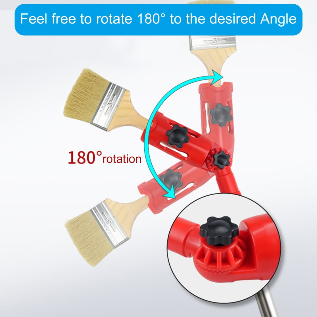 Paint Brush Extender MultiAngle Portable Paint Roller Extension Clamping Tool
