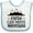 White and Blue, variant on Inktastic Faith Can Move Mountains Girls Baby Bib