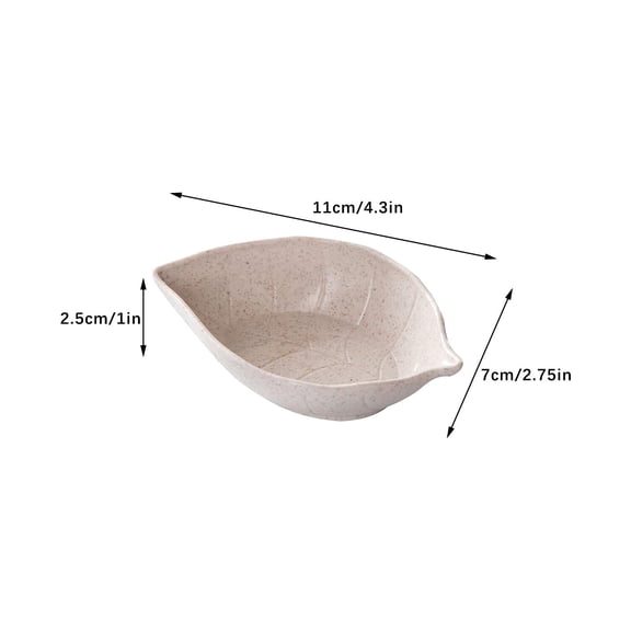 Qholemyo Kitchen Tableware Snack Vegetable Serving Tray Vinegar Dipping Plates Food Tray