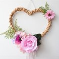 thumbnail image 3 of Guirnalda de seda de flores artificiales de flores de seda de imitación, decoración de puertas, decoración de paredes, guirnalda de decoración de bodas (diámetro en la parte más an, 3 of 11