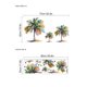 thumbnail image 4 of Adhesivos de pared de PVC autoadhesivos con forma de palmera, acuarela, 4 of 4