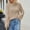 132#Khaki, variant on Womens Sweater Long Sleeve Jumper Vintage Jumper Sweater Knit Jacquard Round Neck Pullover Sweater Casual Loose Sweater 2024 Trendy Clothes