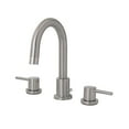 thumbnail image 2 of Jones Stephens 1559251 Brushed Nickel Contemporary Two Handle Wide Spread Bathroom Faucet with Pop-Up, 2 of 3