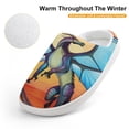 thumbnail image 4 of Kids Dragon Wings Of Fire Slippers Anti-slip Fluffy Fuzzy House Slippers Warm Soft Plush Winter Fluffy House Shoes for Boys Girls, 4 of 7