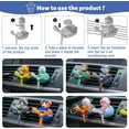 thumbnail image 6 of 2 Pcs Pilot Car Air Fresheners, Cute Monkey Car Vent Clip Air Freshener with 4 Fragrant Tablets Automotive Air Outlet Fan Diffuser, Automotive Interiors Vent Decoration (Monkey+Tiger), 6 of 10
