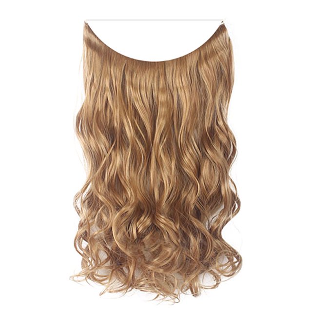 Extensiones de Pelo Largo y Rizado sin Clip ANGGREK 55 Cm 90 G Seda Importada Alta