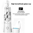 thumbnail image 2 of Portable Juice Blender,480ml,BPA Free,Mini USB Smoothie Blender,100W,Christmas GiftWhite, 2 of 5