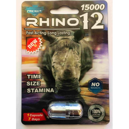 Rino 12 Premium 15000 Male Sexual Performance Enhancer (Pack of