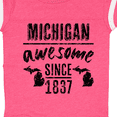 thumbnail image 4 of Inktastic Michigan Awesome Since 1837 Boys or Girls Baby Bodysuit, 4 of 5