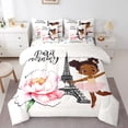 thumbnail image 1 of YST Kawaii Black Girl 7-Piece Bedding Set, Dance Theme, Full Size, 1 of 4