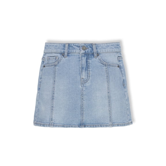Wonder Nation Girls Denim Skirt, Sizes 4-18 & Plus
