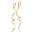 thumbnail image 2 of 14K Polished Twisted Leverback Earrings 14k Yellow Gold Earrings, 2 of 3