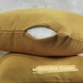 thumbnail image 2 of 3S Brother's Solid Cushion Cover Super Soft & Cozy Home Décor Throw Pillow Case for Chair Couch Bedroom & Livingroom Décor Pillowcase with Invisible Zipper Set of 2 Pieces - M-Yellow 22"x22" Each, 2 of 8