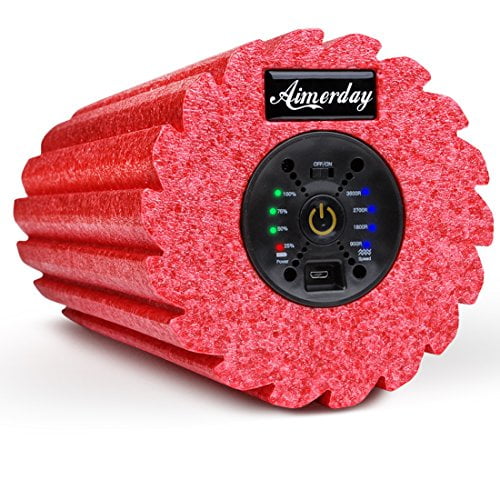 AIMERDAY 4Speed Vibrating Foam Roller High Density Electric Vibration