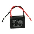 thumbnail image 4 of CBB61 Ceiling Fan Capacitor, 10Pcs 2.5uF 450V AC 50/60HZ with 2 Wires 38x30x29mm, 4 of 6