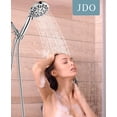 thumbnail image 5 of JDO High Pressure Shower Head, 9 Modes Handheld Shower Head with Built-in Power Wash, Detachable Showerhead with 71 Inches Shower Hose, Chrome Finish, 5 of 8
