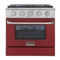 thumbnail image 2 of Kucht Professional 30" Modern Stainless Steel Propane Gas Range in Red/Silver, 2 of 10