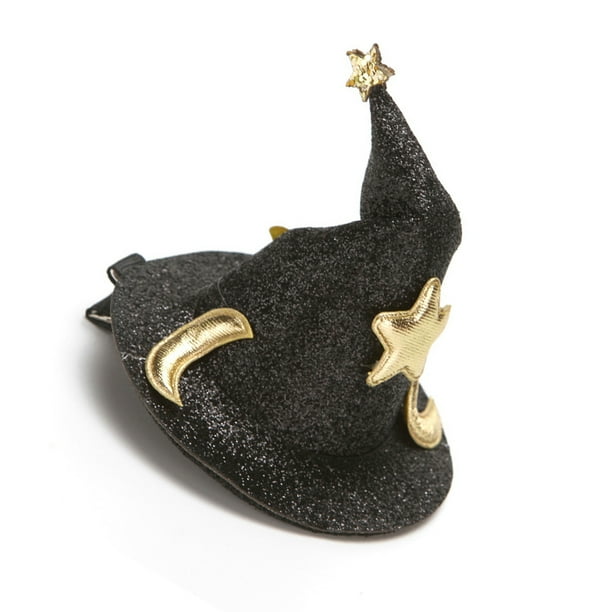 Cateissary Sombrero de Halloween Pinza para el pelo Decoración Ropa Accesorio Encantador Tocado para niños Adorno Festival Celebración Horquillas Kits de decoración para fiestas Negro Cateissary HA068073-03