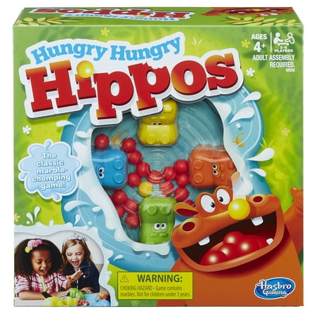 Hungry Hungry Hippos Family Classic Game, Ages 4 and (Best Android Games For 4 Year Olds)