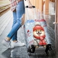 thumbnail image 3 of Hello Winter Pomeranian Smiling in Red Scarf Hat Welcome Christmas Travel Luggage Cover Pom Dog Lover Gifts Suitcase Dust Protective Decor - 00017, 3 of 5