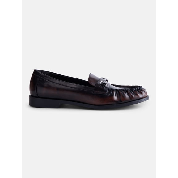 No Boundaries Women's Faux Leather Loafers