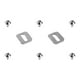 thumbnail image 1 of 2 juntas de pedal autoblocantes para bicicleta, repuesto para principiantes, mantenimiento con tornillos Plata, 1 of 8