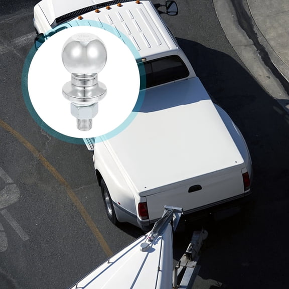 RENACLIPY Trailer Hitch Tow Ball 50mm 3500lbs M19 Thread Trailer Parts Connector and Towing