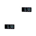 thumbnail image 4 of Reloj despertador digital LED Indicador de temperatura Injueey Concha blanca/colorida 2Conjunto, 4 of 6