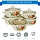 thumbnail image 4 of RD ROYAL COOK Juego de Cacerolas Esmaltadas de Peltre con tapa (10 Piezas) Diseño Vintage Higiénico, 4 of 9
