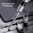 thumbnail image 4 of Multifunction Steel Drill Adapter For Ratcheting Wrench And Hammer Conversion, 4 of 12