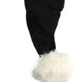 thumbnail image 6 of Seyurigaoka Adults Christmas Hat, Fuzzy Ball Woolen Cap Winter Earmuffs Hat for Women Men, Black 11.81''*29.53'', 6 of 6